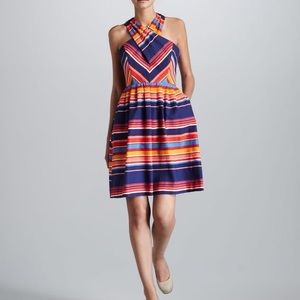 Shoshanna Striped Crisscross Dress sz 6